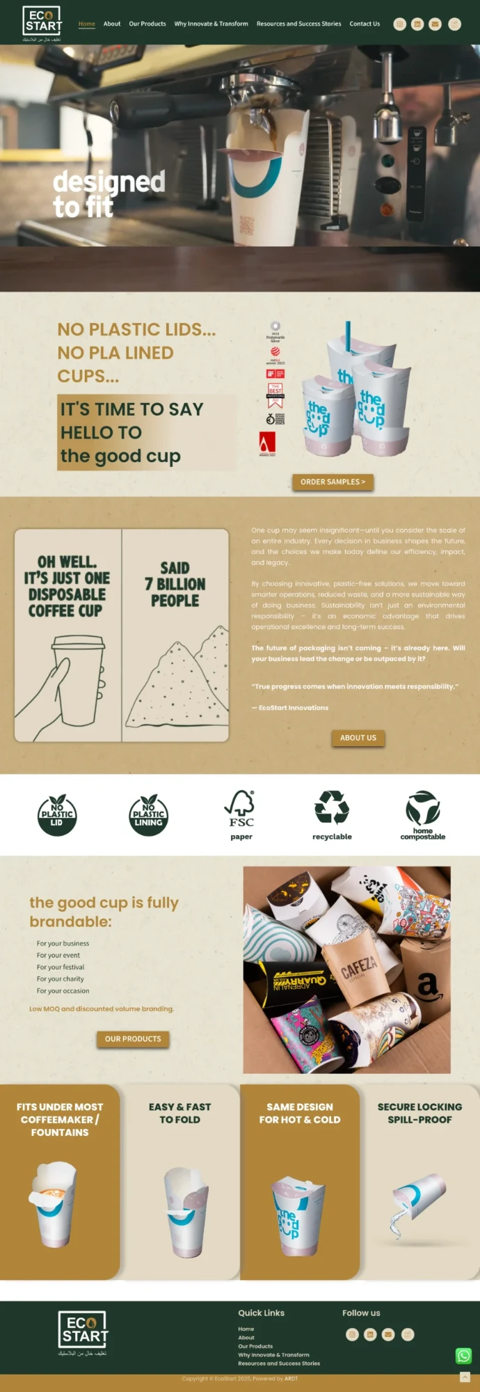 EcoStart website screenshot
