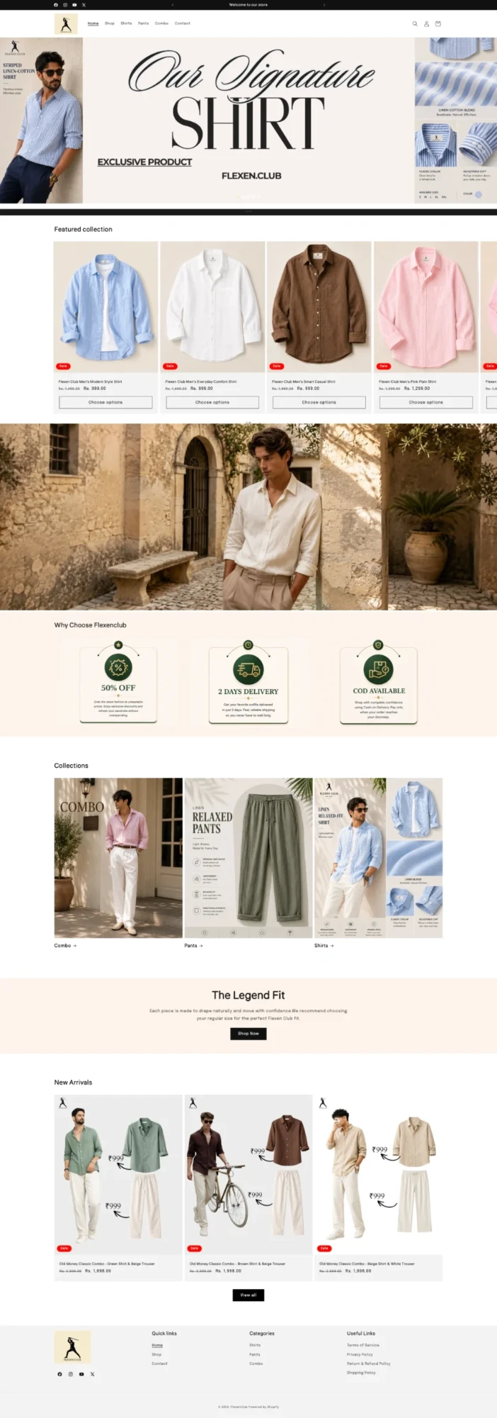 Flexen Club website screenshot